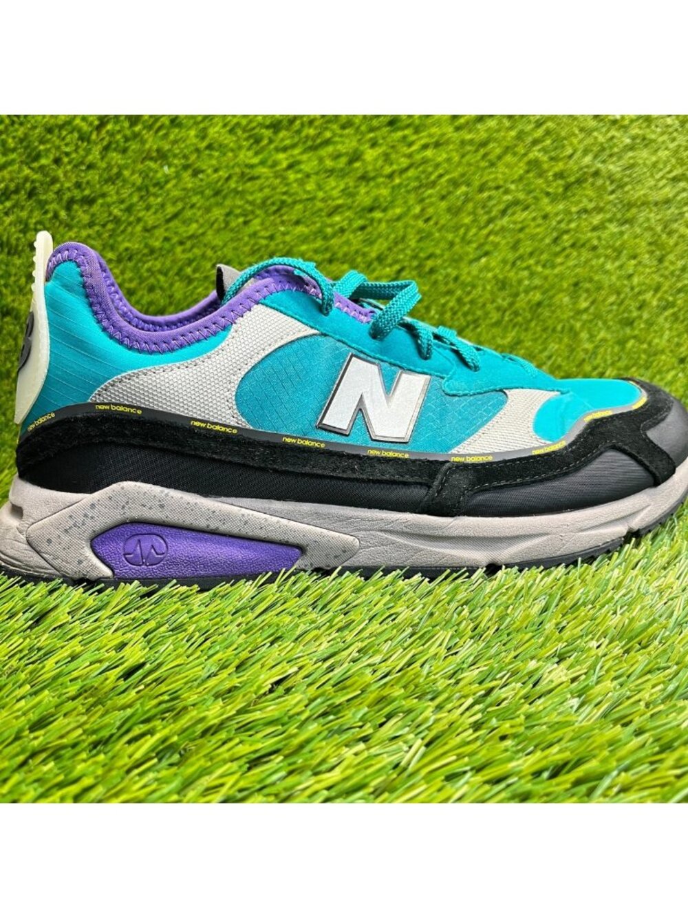 New Balance X-Racer Mens Size 11 Blue Black Gray Athletic Running Shoes Sneakers